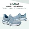 imageOrthofeet Womens Orthopedic Naya Slip On SneakersBlue