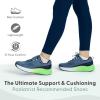 imageOrthofeet Womens Orthopedic Relay Running Shoe for Foot Pain ReliefBlueGreen