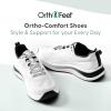 imageOrthofeet Womens Orthopedic Relay Running Shoe for Foot Pain ReliefWhite