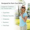 imageOrthofeet Womens Orthopedic WaterFriendly Calypso HandsFree SlipOn SandalsWhite
