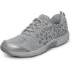 imageOrthofeet Womens Orthopedic Knit Coral SneakersGray Leopard