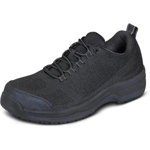 imageOrthofeet Mens Orthopedic CompToe Cobalt Work ShoesBlack