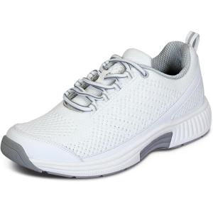 imageOrthofeet Womens Orthopedic Knit Coral SneakersWhite