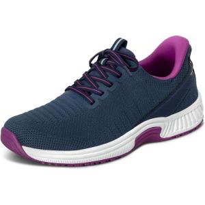 imageOrthofeet Womens Orthopedic Knit Kita HandsFree SneakersNavyOrchid