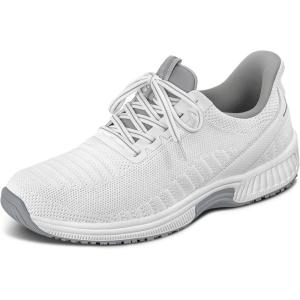 imageOrthofeet Womens Orthopedic Knit Kita HandsFree SneakersWhite