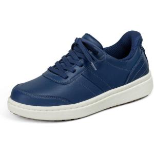 imageOrthofeet Womens Orthopedic Knit Wander HandsFree SneakersNavy