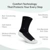 imageOrthofeet Extra Roomy NonBinding NonConstrictive Circulation Seam Free Socks 3 PackBlack
