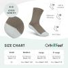 imageOrthofeet Extra Roomy NonBinding NonConstrictive Circulation Seam Free Socks 3 PackBrown