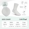 imageOrthofeet Extra Roomy NonBinding NonConstrictive Circulation Seam Free Socks 3 PackWhite