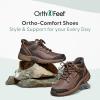 imageOrthofeet Womens Orthopedic Carmel HandsFree BootsBrown
