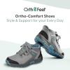 imageOrthofeet Womens Orthopedic Carmel HandsFree BootsGrey