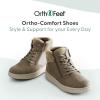 imageOrthofeet Womens Orthopedic Faux Fur Elin Boots for Foot Pain ReliefTaupe