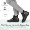 imageOrthofeet Womens Orthopedic Leather Heidi BootBlack