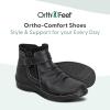 imageOrthofeet Womens Orthopedic Leather Heidi BootBlack
