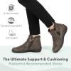 imageOrthofeet Womens Orthopedic Leather Heidi BootTaupe