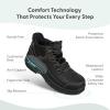 imageOrthofeet Womens Orthopedic Quartz HandsFree Work Boots with Safety ToeBlack