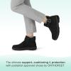 imageOrthofeet Womens Orthopedic Scarlett SlipOn Shoes with Zipper ClosureBlack