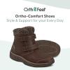 imageOrthofeet Womens Orthopedic Waterproof Winter Boot with Arch Support FlorenceWaterproof Brown