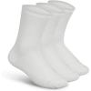 imageOrthofeet Extra Roomy NonBinding NonConstrictive Circulation Seam Free Socks 3 PackWhite