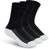 imageOrthofeet Padded Sole NonBinding NonConstrictive Circulation Seam Free Socks 3 PackBlack
