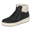 imageOrthofeet Womens Orthopedic Faux Fur Elin Boots for Foot Pain ReliefBlack