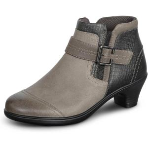 imageOrthofeet Womens Orthopedic Leather Emma Ankle BootsBlack Snake