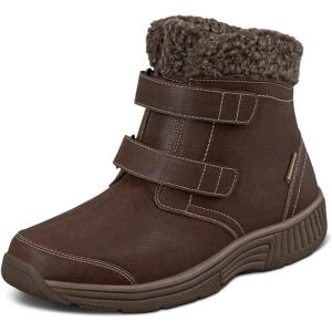 imageOrthofeet Womens Orthopedic Waterproof Winter Boot with Arch Support FlorenceWaterproof Brown