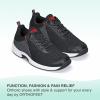 imageOrthofeet Mens Orthopedic Knit Edgewater SneakersBlack