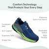 imageOrthofeet Mens Orthopedic Race Running Shoe for Foot Pain ReliefBlueGreen