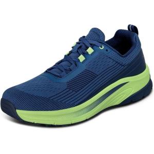 imageOrthofeet Mens Orthopedic Race Running Shoe for Foot Pain ReliefBlueGreen