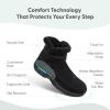 imageOrthofeet Womens Orthopedic Bliss Boots for Foot Pain ReliefBlack
