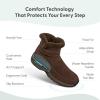 imageOrthofeet Womens Orthopedic Bliss Boots for Foot Pain ReliefBrown