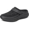 imageOrthofeet Womens Orthopedic Knit Iris Slip On Mule SneakersBlack
