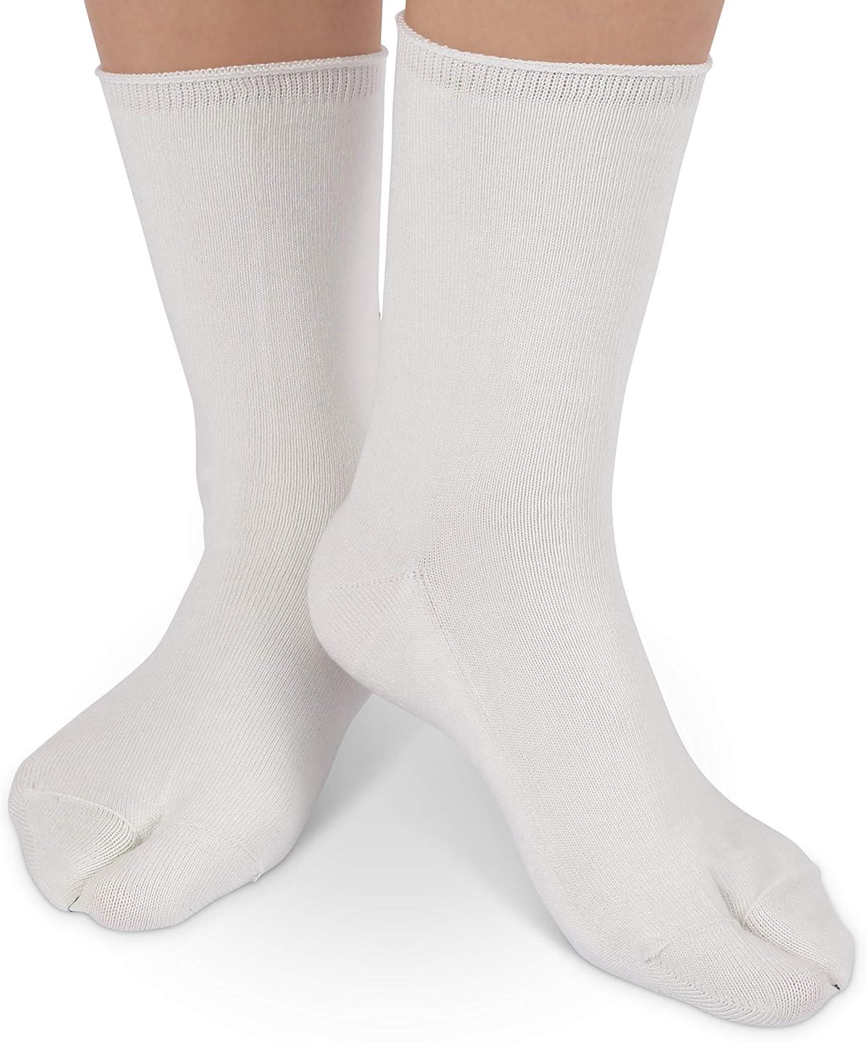 imageOrthofeet Bunion Relief Socks NonBinding NonConstrictive Socks 3 PackWhite