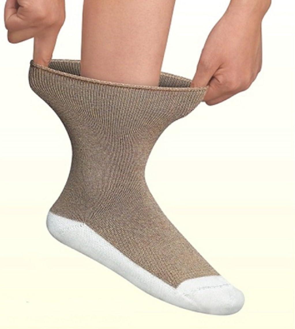 imageOrthofeet Extra Roomy NonBinding NonConstrictive Circulation Seam Free Black Socks 3 Pack