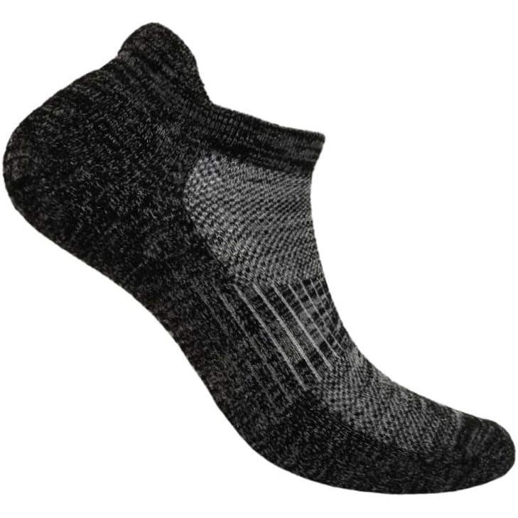 imageOrthofeet Low Cut NonBinding NonConstrictive Circulation Seam Free Black Socks 3 PackBlack