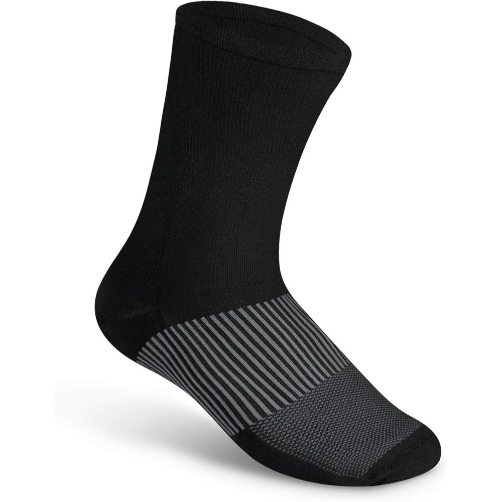imageOrthofeet MidCalf Compression Sock  1825 mmHg  Ideal Support for Medical Needs Nurses Pregnancy and TravelBlack