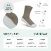 imageOrthofeet NonBinding NonConstrictive Circulation Seam Free Casual Dress Socks 3 PackBrown