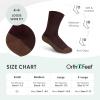 imageOrthofeet NonBinding NonConstrictive Circulation Seam Free Casual Dress Socks 3 PackDark Brown