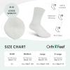 imageOrthofeet NonBinding NonConstrictive Circulation Seam Free Casual Dress Socks 3 PackWhite