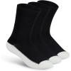 imageOrthofeet NonBinding NonConstrictive Circulation Seam Free Casual Dress Socks 3 PackBlack