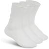 imageOrthofeet NonBinding NonConstrictive Circulation Seam Free Casual Dress Socks 3 PackWhite