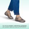 imageOrthofeet Womens Orthopedic Leather Juno ClosedToe SandalsPewter