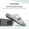 imageOrthofeet Womens Orthopedic Stretchable Sahara Slide SandalsBone