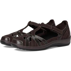 imageOrthofeet Womens Orthopedic Leather Juno ClosedToe SandalsBrown