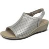 imageOrthofeet Womens Orthopedic Leather Hazel SandalsPlatinum