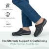 imageOrthofeet Womens Orthopedic Leather Irma ClogCharcoal