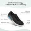 imageOrthofeet Womens Orthopedic Leather Stroll Casual ShoeBlack
