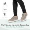 imageOrthofeet Womens Orthopedic Leather Stroll Casual ShoeTaupe