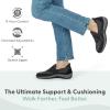 imageOrthofeet Womens Orthopedic Stretch Knit Amalya Casual ShoeBlack